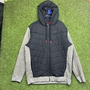 ALPINESTARS Alltime Hybrid Jacket Mens 2XL Black Puffer Zip Up 12111100211262X